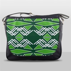 Abstract Pattern Geometric Backgrounds  Messenger Bag by Eskimos