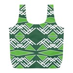 Abstract pattern geometric backgrounds  Full Print Recycle Bag (L) Front