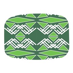 Abstract Pattern Geometric Backgrounds  Mini Square Pill Box by Eskimos