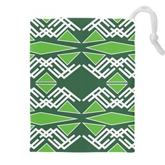 Abstract Pattern Geometric Backgrounds  Drawstring Pouch (4xl) by Eskimos