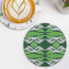 Abstract Pattern Geometric Backgrounds  Uv Print Round Tile Coaster