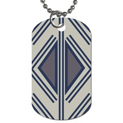 Abstract Pattern Geometric Backgrounds  Dog Tag (two Sides) by Eskimos