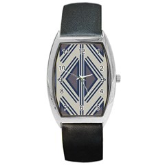 Abstract Pattern Geometric Backgrounds  Barrel Style Metal Watch by Eskimos