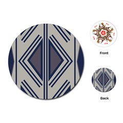 Abstract Pattern Geometric Backgrounds  Playing Cards Single Design (round) by Eskimos