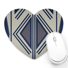 Abstract Pattern Geometric Backgrounds  Heart Mousepads by Eskimos