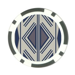 Abstract Pattern Geometric Backgrounds  Poker Chip Card Guard (10 Pack) by Eskimos