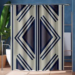 Abstract Pattern Geometric Backgrounds  Shower Curtain 60  X 72  (medium)  by Eskimos