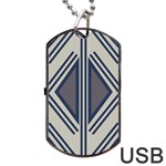 Abstract pattern geometric backgrounds  Dog Tag USB Flash (One Side) Front