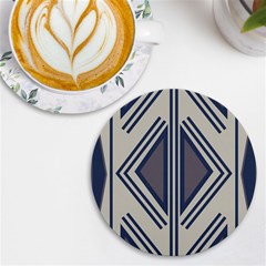 Abstract Pattern Geometric Backgrounds  Uv Print Round Tile Coaster