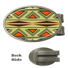 Abstract Pattern Geometric Backgrounds Money Clips (oval)  by Eskimos