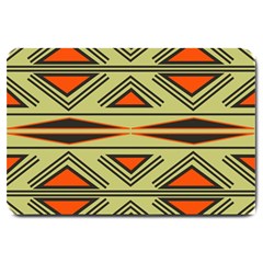 Abstract Pattern Geometric Backgrounds Large Doormat  by Eskimos