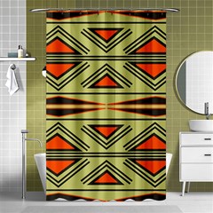 Abstract pattern geometric backgrounds Shower Curtain 48  x 72  (Small) 