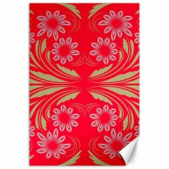 Folk Flowers Print Floral Pattern Ethnic Art Canvas 20  X 30  by Eskimos