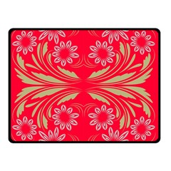 Folk Flowers Print Floral Pattern Ethnic Art Double Sided Fleece Blanket (small)  by Eskimos