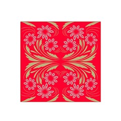 Folk Flowers Print Floral Pattern Ethnic Art Satin Bandana Scarf 22  X 22  by Eskimos