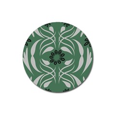 Folk Flowers Print Floral Pattern Ethnic Art Magnet 3  (round) by Eskimos