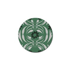 Folk Flowers Print Floral Pattern Ethnic Art Golf Ball Marker (4 Pack) by Eskimos