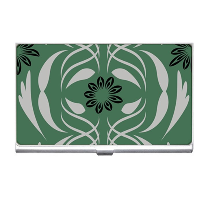 Folk flowers print Floral pattern Ethnic art Business Card Holder