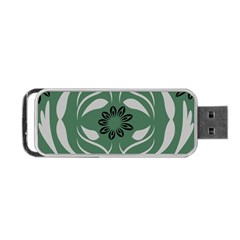 Folk Flowers Print Floral Pattern Ethnic Art Portable Usb Flash (one Side) by Eskimos