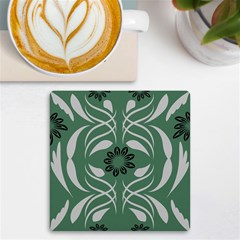 Folk Flowers Print Floral Pattern Ethnic Art Uv Print Square Tile Coaster  by Eskimos