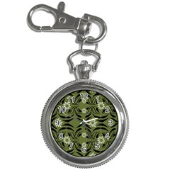 Folk Flowers Print Floral Pattern Ethnic Art Key Chain Watches