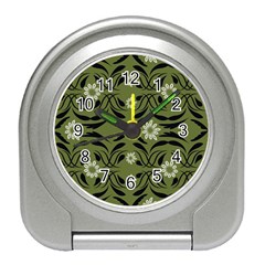 Folk flowers print Floral pattern Ethnic art Travel Alarm Clock