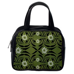 Folk flowers print Floral pattern Ethnic art Classic Handbag (One Side)