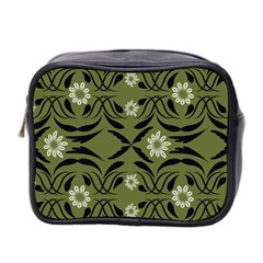 Folk flowers print Floral pattern Ethnic art Mini Toiletries Bag (Two Sides)