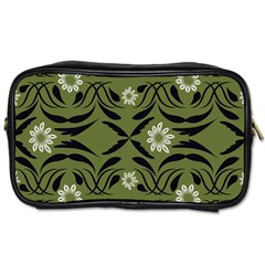 Folk flowers print Floral pattern Ethnic art Toiletries Bag (Two Sides)