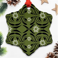 Folk flowers print Floral pattern Ethnic art Ornament (Snowflake)