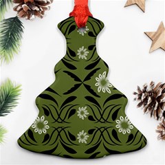 Folk flowers print Floral pattern Ethnic art Ornament (Christmas Tree) 