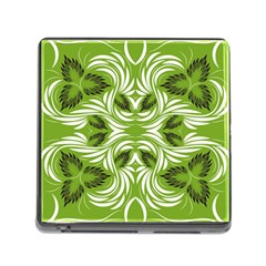 Folk Flowers Print Floral Pattern Ethnic Art Memory Card Reader (square 5 Slot) by Eskimos