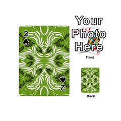 Folk Flowers Print Floral Pattern Ethnic Art Playing Cards 54 Designs (mini) by Eskimos