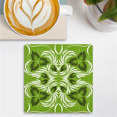 Folk Flowers Print Floral Pattern Ethnic Art Uv Print Square Tile Coaster 