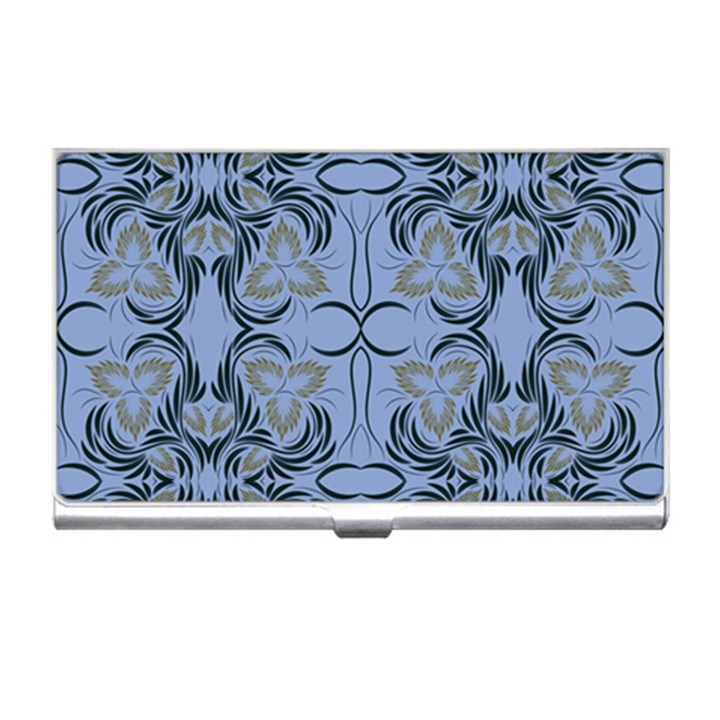 Folk flowers print Floral pattern Ethnic art Business Card Holder