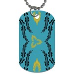 Folk flowers print Floral pattern Ethnic art Dog Tag (Two Sides) Front