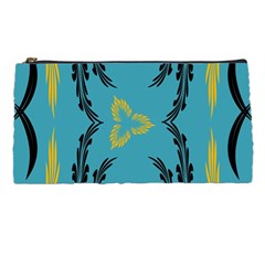 Folk Flowers Print Floral Pattern Ethnic Art Pencil Case by Eskimos