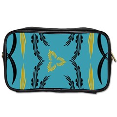 Folk Flowers Print Floral Pattern Ethnic Art Toiletries Bag (two Sides) by Eskimos