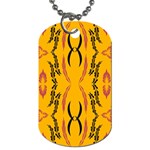 Folk flowers print Floral pattern Ethnic art Dog Tag (One Side) Front