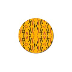 Folk Flowers Print Floral Pattern Ethnic Art Golf Ball Marker (4 Pack) by Eskimos