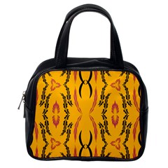 Folk Flowers Print Floral Pattern Ethnic Art Classic Handbag (one Side) by Eskimos