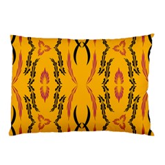 Folk Flowers Print Floral Pattern Ethnic Art Pillow Case by Eskimos