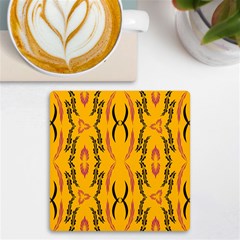 Folk Flowers Print Floral Pattern Ethnic Art Uv Print Square Tile Coaster  by Eskimos