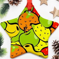 Fruit Food Wallpaper Ornament (star)