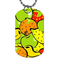 Fruit Food Wallpaper Dog Tag (two Sides) by Dutashop