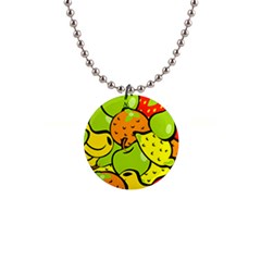 Fruit Food Wallpaper 1  Button Necklace by Dutashop