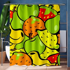 Fruit Food Wallpaper Shower Curtain 60  X 72  (medium)  by Dutashop