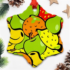 Fruit Food Wallpaper Ornament (snowflake)