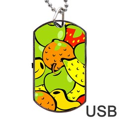 Fruit Food Wallpaper Dog Tag Usb Flash (one Side) by Dutashop