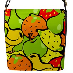 Fruit Food Wallpaper Flap Closure Messenger Bag (s) by Dutashop